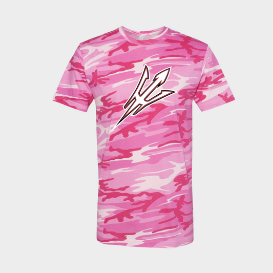 Pink Camo Trident Tee
