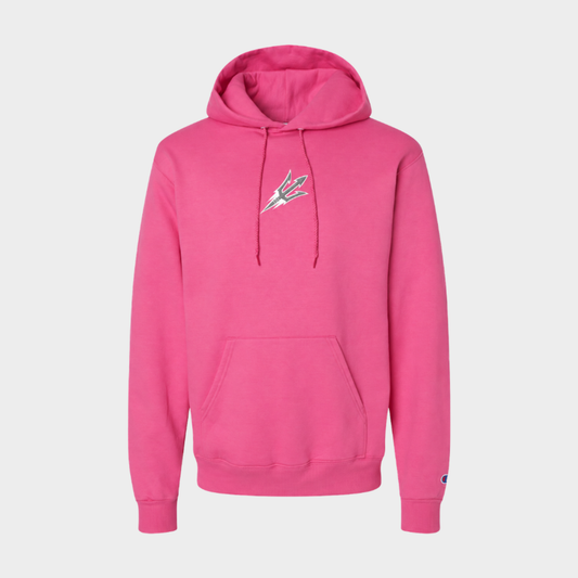 Pink Embroidered Devils hoodie