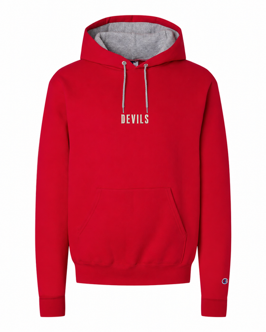 Embroidered Devils Champion Hoodie